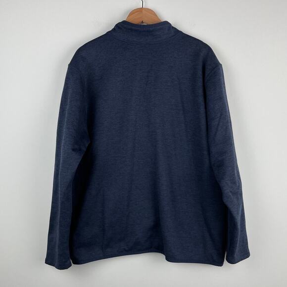 Mens The North Face Blue Skyline Fleece 1/4 Zip Jacket Coat - Size XL - Picture 6 of 7